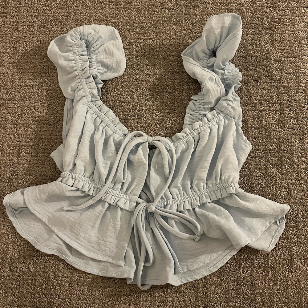 Grey Bandit Francesca Top in Blue Size Medium - Picture 2 of 4